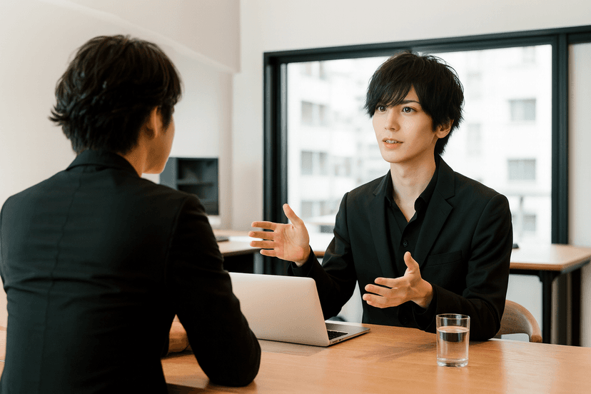 メンズパーソナルスタイリング - 外見コンサルによるファッション提案の様子